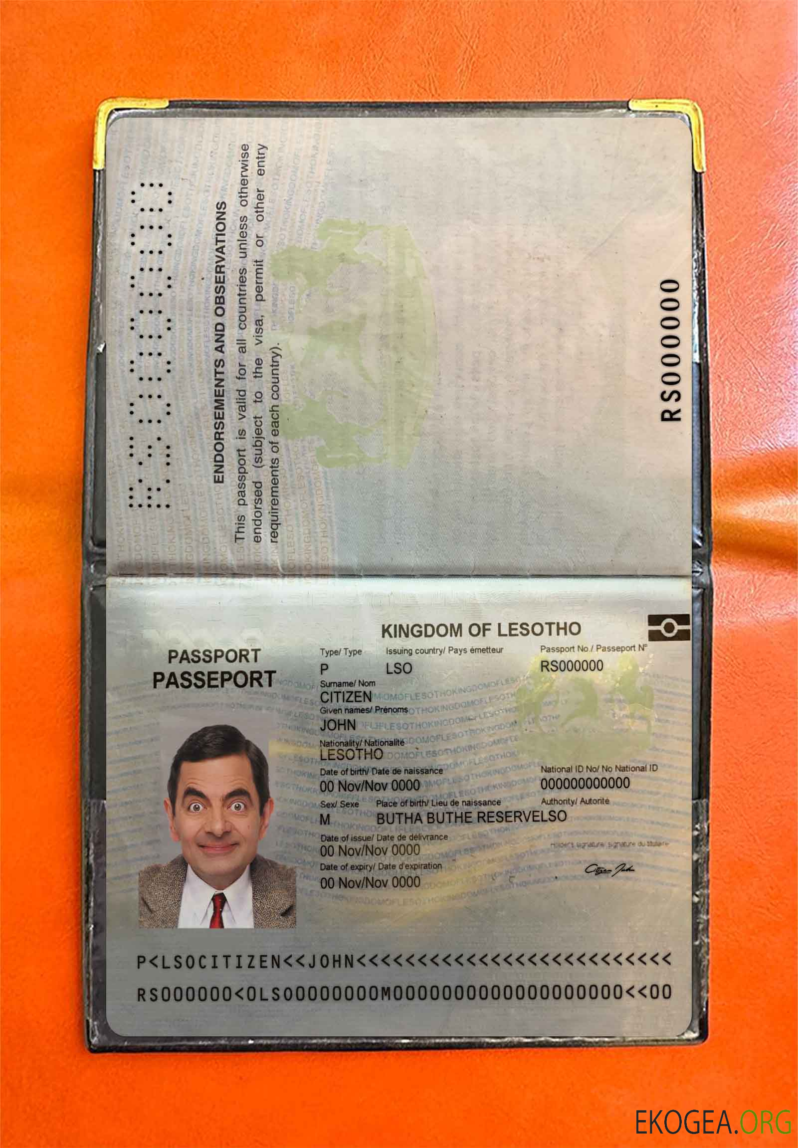 Aperçu photo du Lesotho Pass